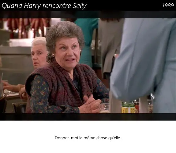 Vignette : Quand Harry rencontre Sally